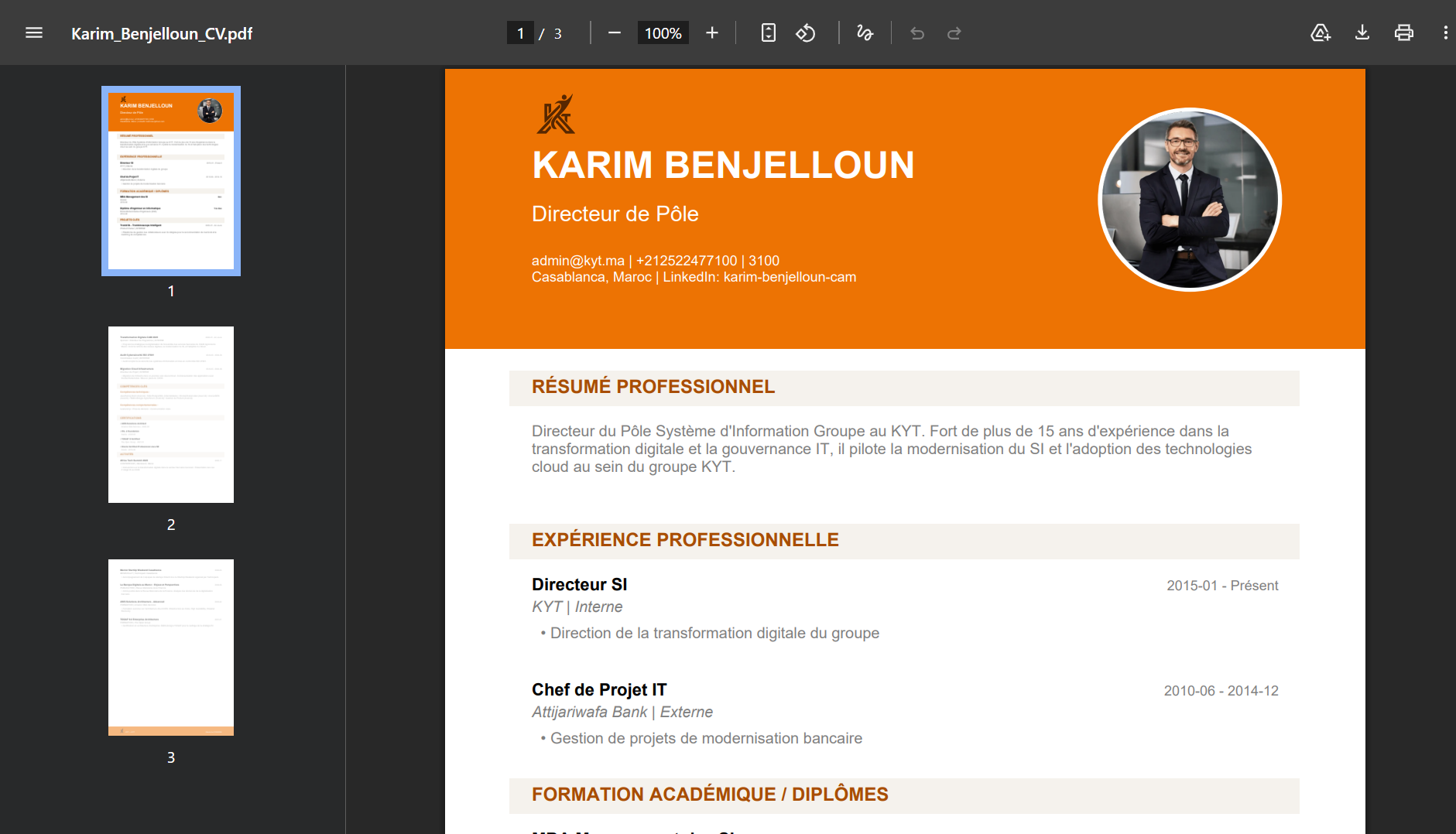 Votre CV